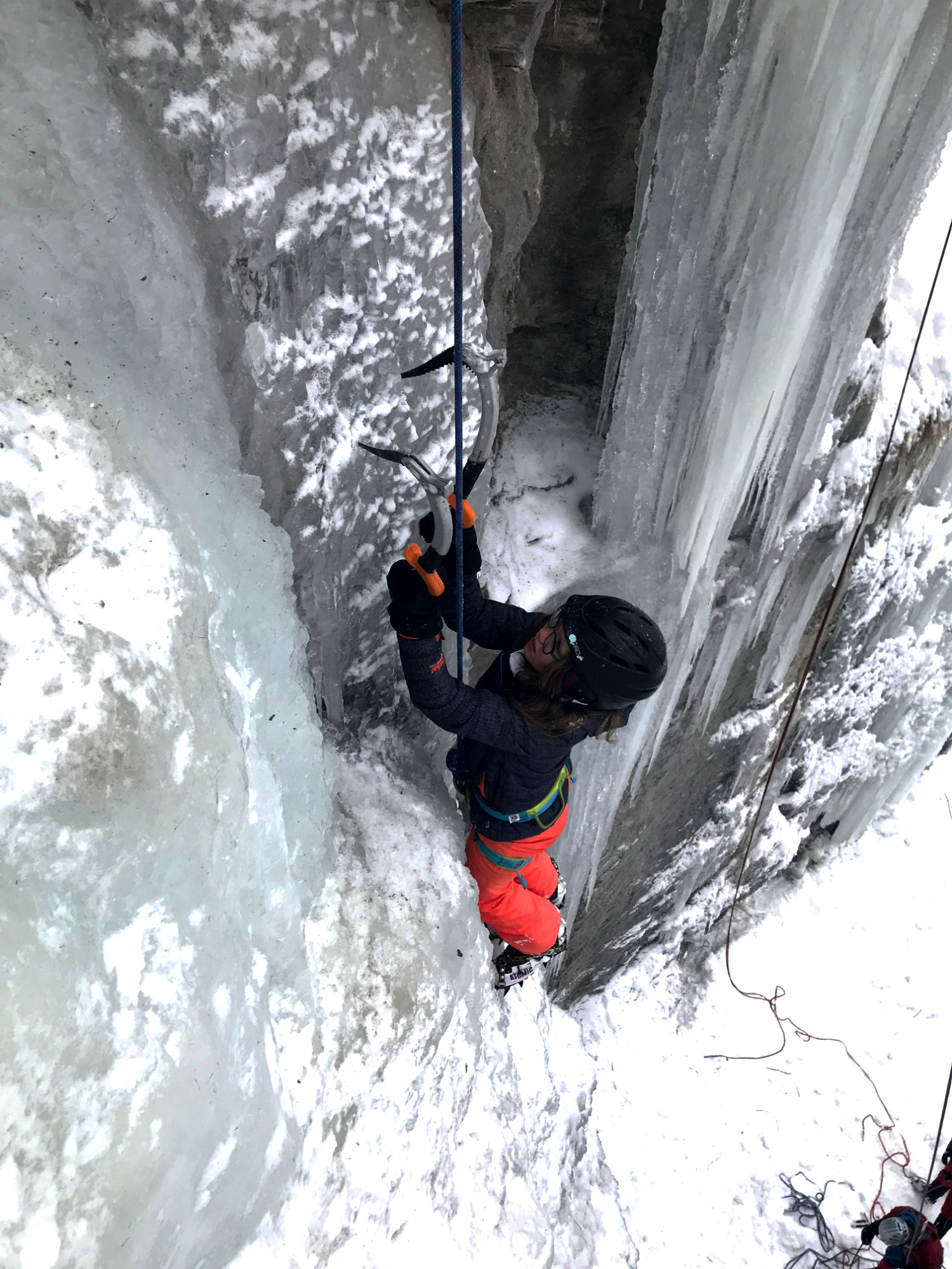 Sortie cascade de glace